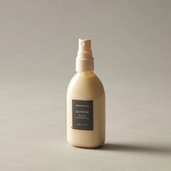 Izsmidzināms serums bojātiem matiem ar peptīdiem Aromatica Quinoa Protein Hair Ampoule