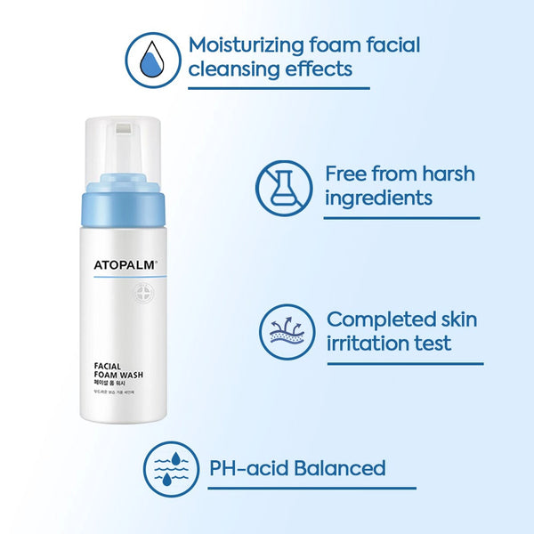 Мягкая кислородная пенка Atopalm Facial Foam Wash