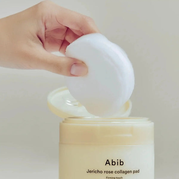Barojošs toniks-spilventiņi Abib Jericho Rose Collagen Pad Firming Touch