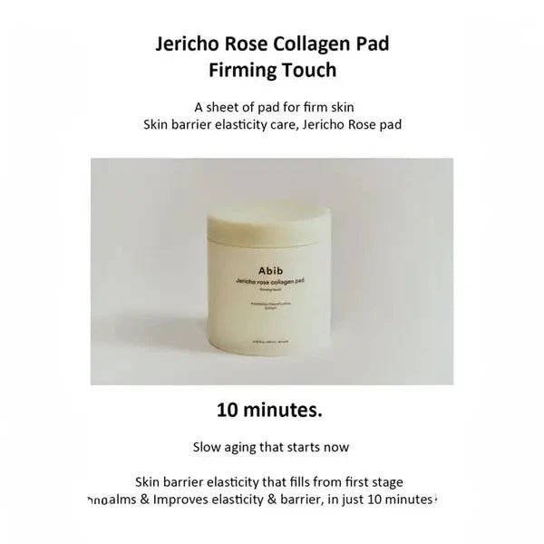 Barojošs toniks-spilventiņi Abib Jericho Rose Collagen Pad Firming Touch