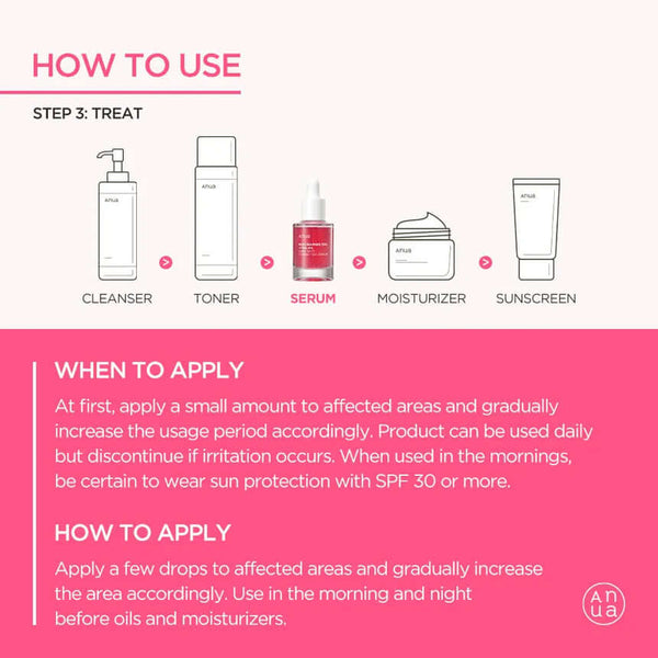 Balinošs serums ar traneksāmskābi Anua Niacinamide 10% + TXA 4% Serum