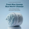 Attīrošs līdzeklis ar mālu un izopa ekstraktu Arencia Fresh Blue Hyssop Rice Mochi Cleanser