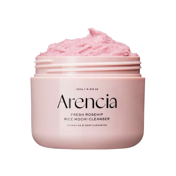 Sejas attīrošs līdzeklis ar mežrozīšu un kumelīšu ekstraktiem Arencia Fresh Rosehip Rice Mochi Cleanser