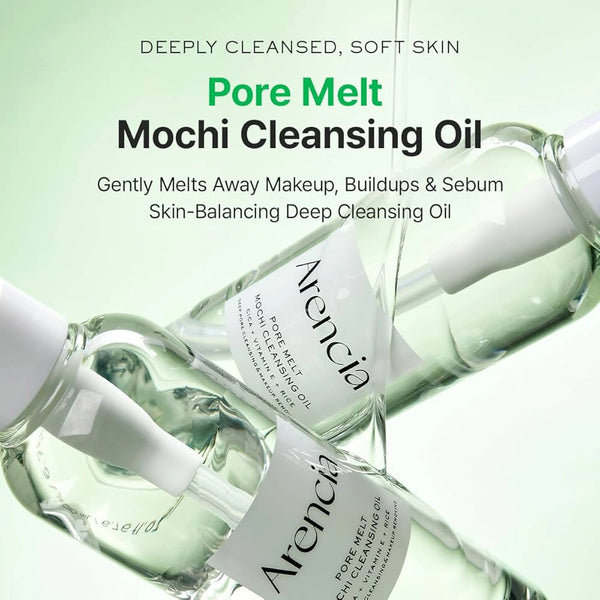 Hidrofilā eļļa poru dziļai attīrīšanai Arencia Pore Melt Mochi Cleansing Oil