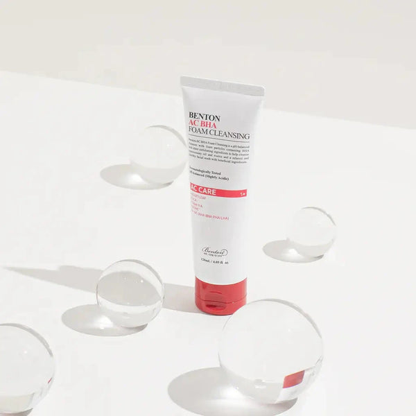 Gelveida putiņas ar salicilskābi Benton AC BHA Foam Cleansing