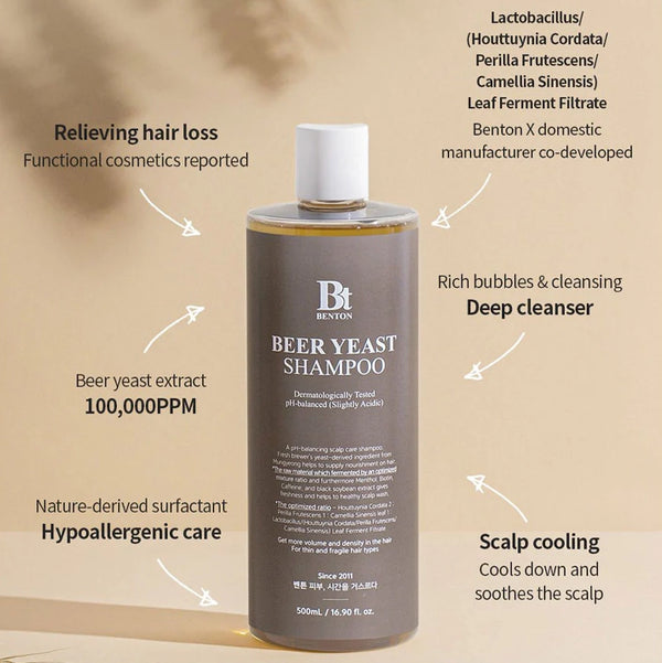 Шампунь с пивными дрожжами Benton Beer Yeast Shampoo