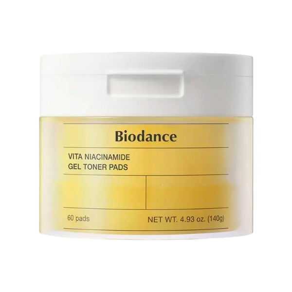 Izgaismojoši tonera spilventiņi Biodance Vita Niacinamide Gel Toner Pad