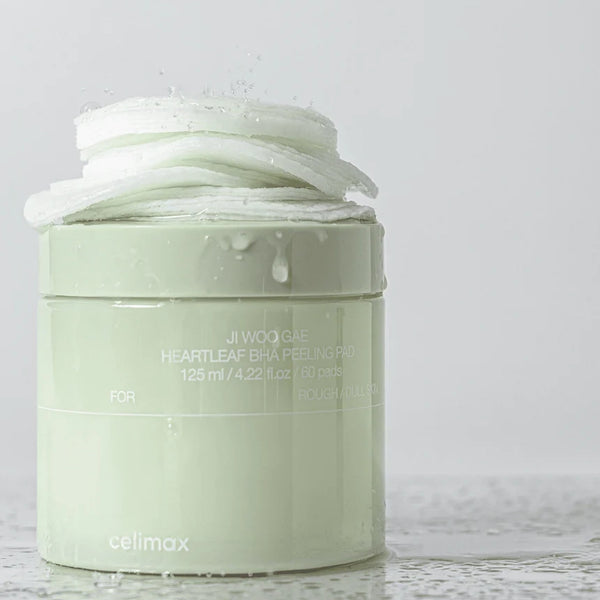 Tonizējoši pīlinga spilventiņi ar BHA skābi Celimax Ji Woo Gae Heartleaf BHA Peeling Pad