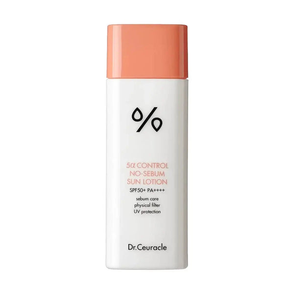 Saules aizsargkrēms problemātiskai ādai Dr.Ceuracle 5α Control No-Sebum Lotion SPF50+ PA++++