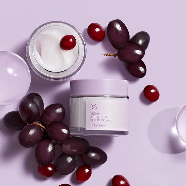 Vegānais liftinga krēms ar ogām un resveratrolu Dr.Ceuracle Vegan Active Berry Lifting Cream