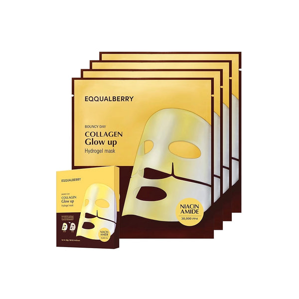 Гидрогелевая маска для сияния кожи EQQUALBERRY Collagen Glow Up Hydrogel Mask