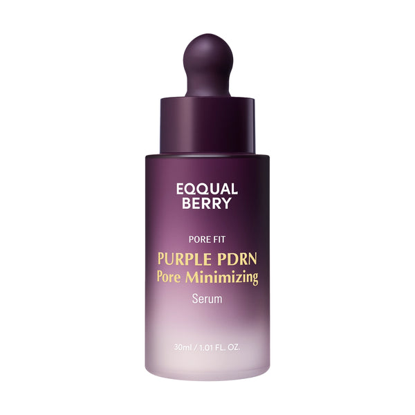Poras sašaurinošs un ādu atjaunojošs serums EQQUALBERRY Purple PDRN Pore Minimizing Serum
