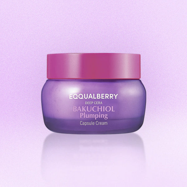 Укрепляющий крем с бакучиолом EQQUALBERRY Bakuchiol Plumping Capsule Cream
