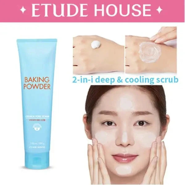Skrubis sejai ar sodu Etude House Baking Powder Crunch Pore Scrub