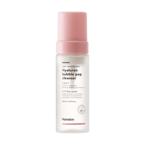 Увлажняющая пенка для умывания Hanskin Real Complexion Hyaluron Bubble Pop Cleanser