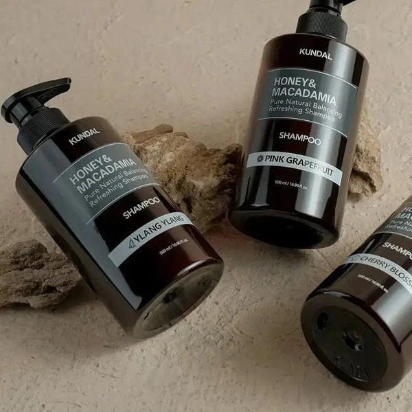 Bezsulfātu šampūns matiem KUNDAL Honey&Macadamia Pink Grapefruit