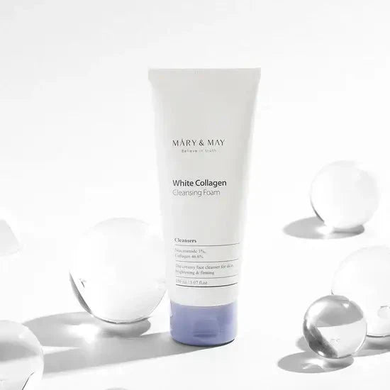 Attīrošas putas ar kolagēnu MARY&MAY White Collagen Cleansing Foam