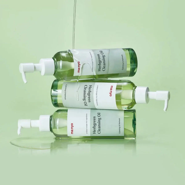 Hidrofīlā eļļa ar sastāvā iekļautu augu kompleksu Manyo Herb Green Cleansing Oil