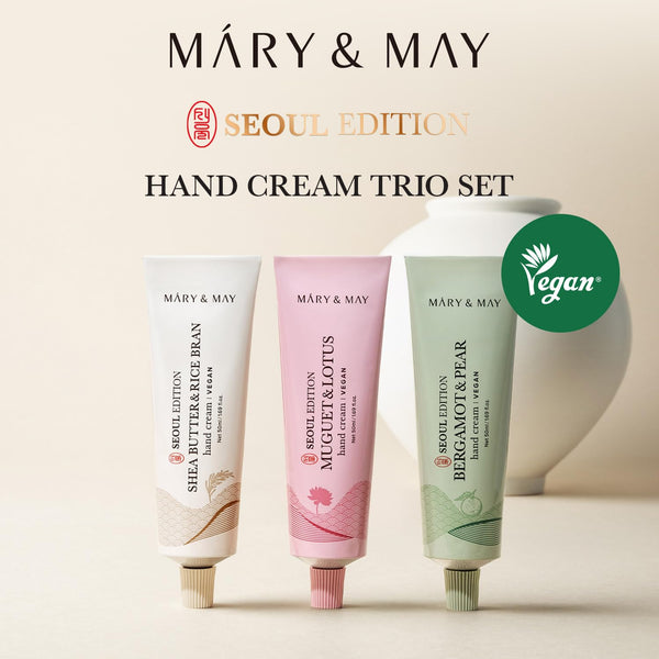 Roku krēmu komplekts Mary&May Seoul Edition Hand Cream Trio Set