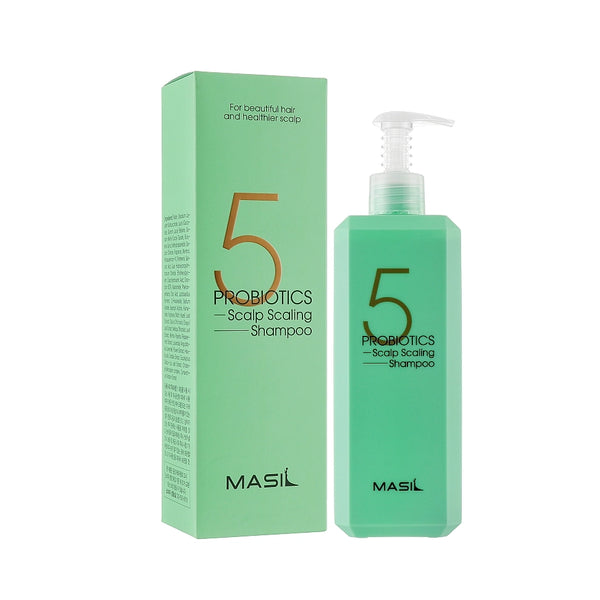 Dziļi attīrošs šampūns ar probiotiķiem Masil 5 Probiotics Scalp Scaling Shampoo