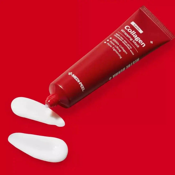 Maska-plēve poru sašaurināšanai ar kolagēnu Medi-Peel Red Lacto Collagen Wrapping Mask