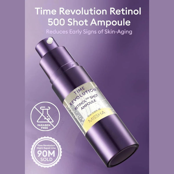 Pretnovecošanas retinola ampula MISSHA Time Revolution Retinol 500 Shot Ampoule