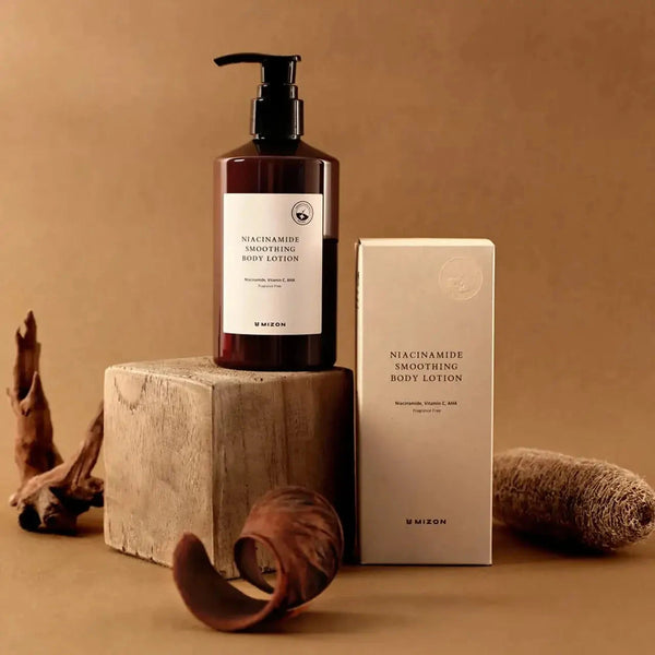 Losjons ķermenim ar niacinamīdu pigmentācijas plankumu novēršanai Mizon Niacinamide Smoothing Body Lotion