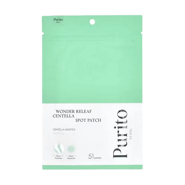 Pretpiņņu plāksteri Purito Wonder Releaf Centella Spot Patch