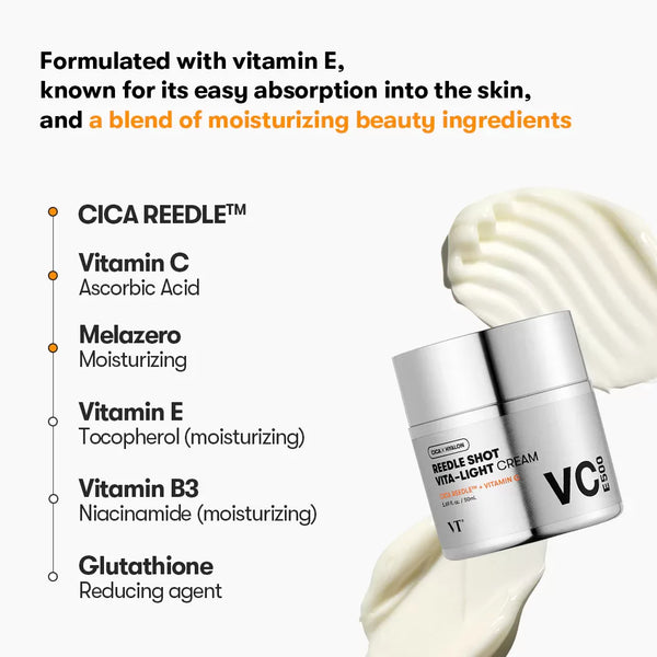 Balinošs krēms ar mikroadatām VT Cosmetics Reedle Shot Vita-Light Cream