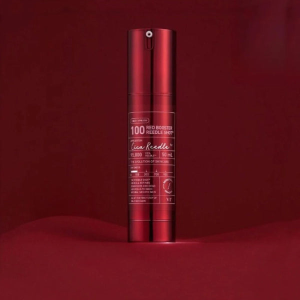 Esence ar mikroadatām un Dragon Blood VT Cosmetics Red Booster Reedle Shot 100 ekstraktu