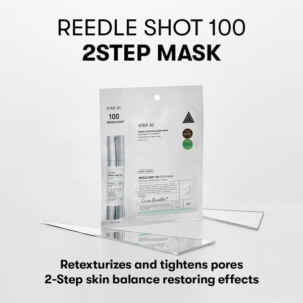 Divu tekstūru maska ar mikroadatām VT Cosmetics Reedle Shot 100 2 Step Mask