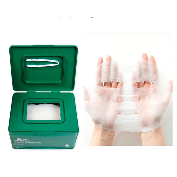 Nomierinošu masku komplekts ar Āzijas centellu Vt Cosmetics Cica Daily Sooting Mask