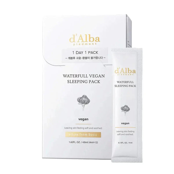 Gelveida nakts maska d'Alba Waterfull Vegan Sleeping Pack