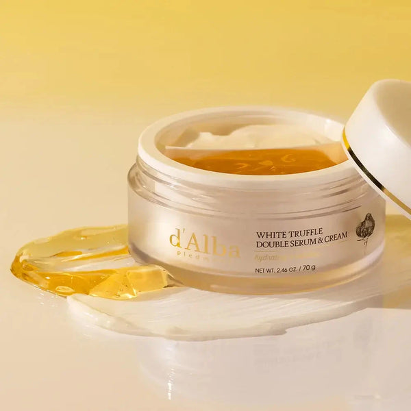 Pretnovecošanās krēms ar baltām trifelēm d'Alba White Truffle Double Serum & Cream