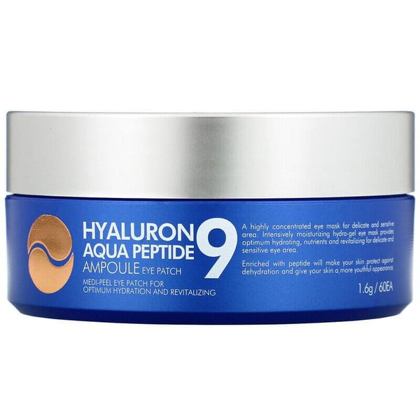 Mitrinoši hidrogēla patči ar peptīdiem Medi-Peel Hyaluron Aqua Peptide 9 Ampoule Eye Patch