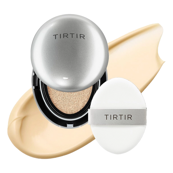 Gaisīgs kušons ar mirdzošu noslēguma akcentu TIRTIR Mask Fit Aura Cushion