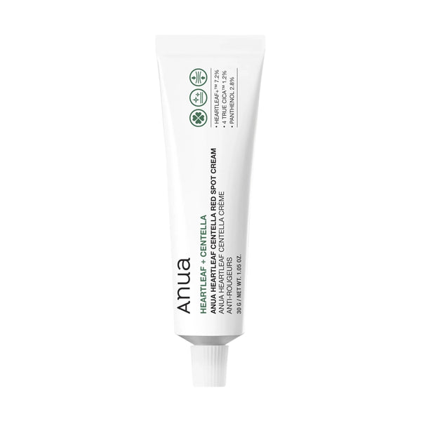 Lokāli uzklājams ādu nomierinošs krēms ar centellu un houtūniju ANUA Heartleaf Centella Red Spot Cream