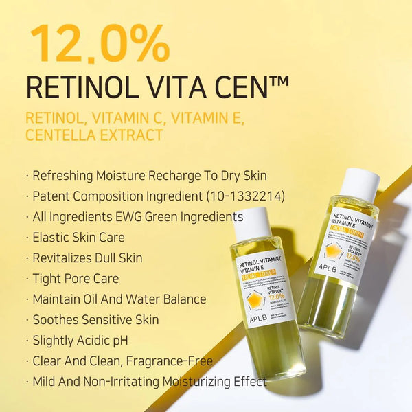 Stiprinošs sejas toniks ar retinolu APLB Retinol Vitamin C Vitamin E Facial Toner