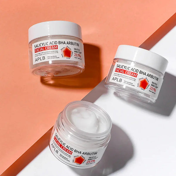 Осветляющий и омолаживающий крем для лица с салициловой кислотой и арбутином APLB Salicylic Acid BHA Arbutin Facial Cream