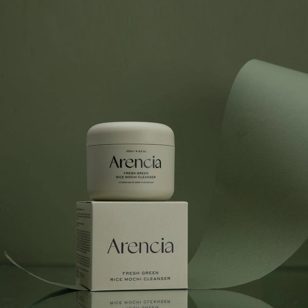 Attīrošs līdzeklis ar zaļo tēju un Āzijas centellu Arencia Fresh Green Rice Mochi Cleanser