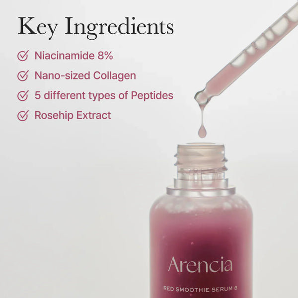 Serums ar 8% niacinamīdu Arencia Fresh Red Smoothie Serum 8