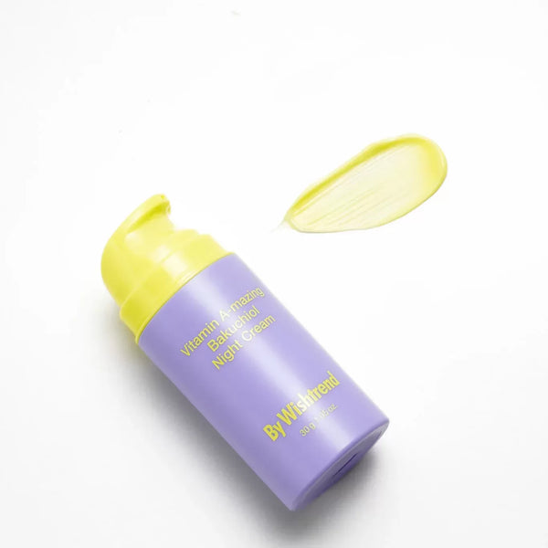Nakts krēms ar retinālu un bakučiolu ādas elastībai By Wishtrend Vitamin A-mazing Bakuchiol Night Cream