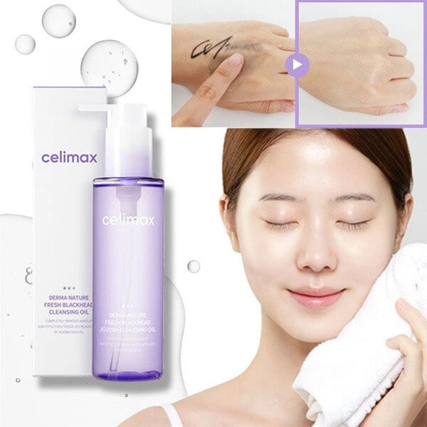 Hidrofīlā eļļa melno punktiņu novēršanai Celimax Derma Nature Fresh Blackhead Jojoba Cleansing Oil