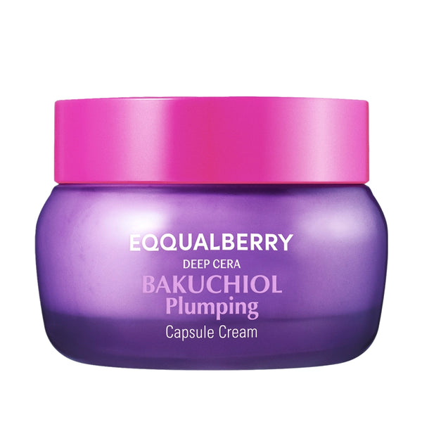 Укрепляющий крем с бакучиолом EQQUALBERRY Bakuchiol Plumping Capsule Cream