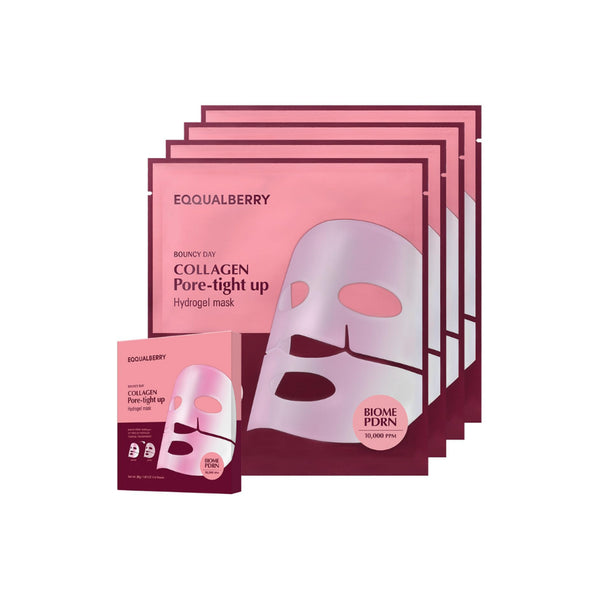 Коллагеновая гидрогелевая маска для упругости кожи EQQUALBERRY Collagen Pore Tight Up Hydrogel Mask