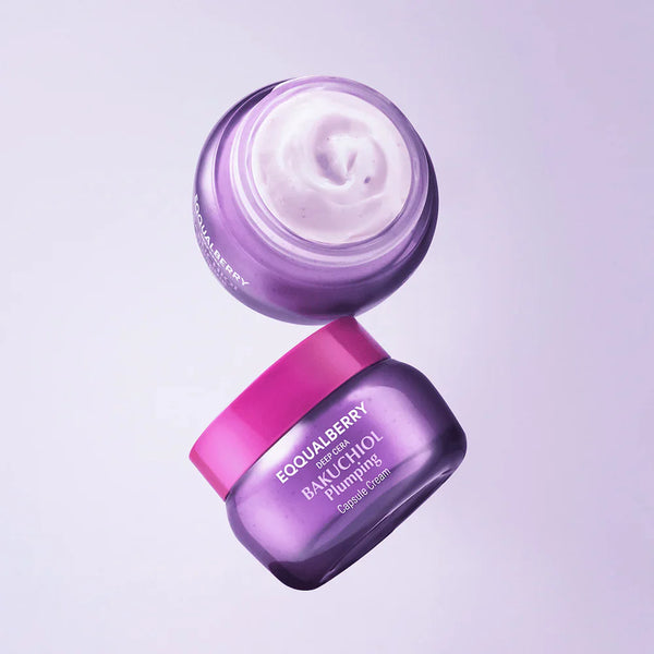 Укрепляющий крем с бакучиолом EQQUALBERRY Bakuchiol Plumping Capsule Cream