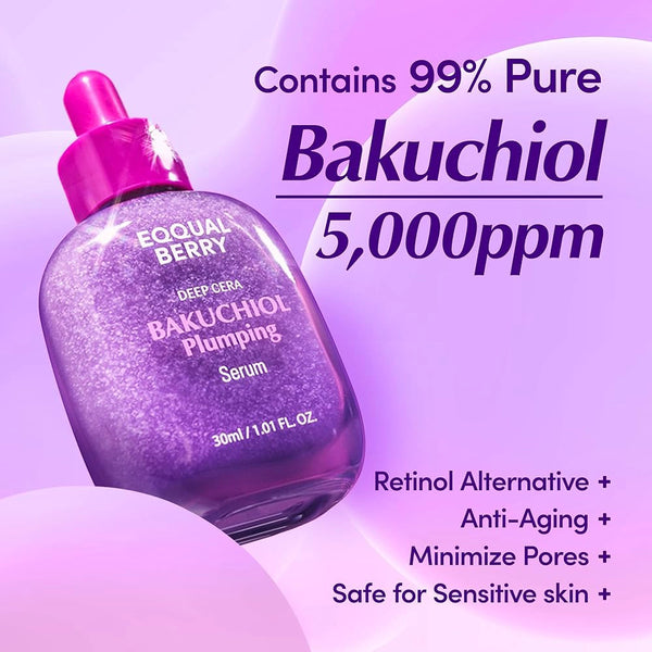 Антивозрастная сыворотка с бакучиолом и 13 пептидами EQQUALBERRY Bakuchiol Plumping Serum