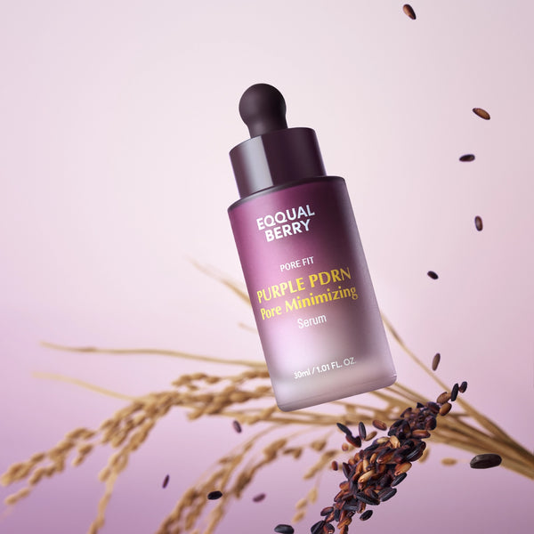 Poras sašaurinošs un ādu atjaunojošs serums EQQUALBERRY Purple PDRN Pore Minimizing Serum