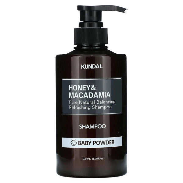 Matu šampūns KUNDAL Honey & Macadamia Shampoo Baby Powder