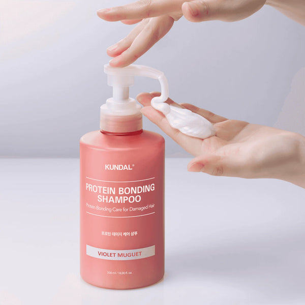 Proteīnu šampūns matu atjaunošanai KUNDAL Protein Bonding Shampoo Violet Muguet